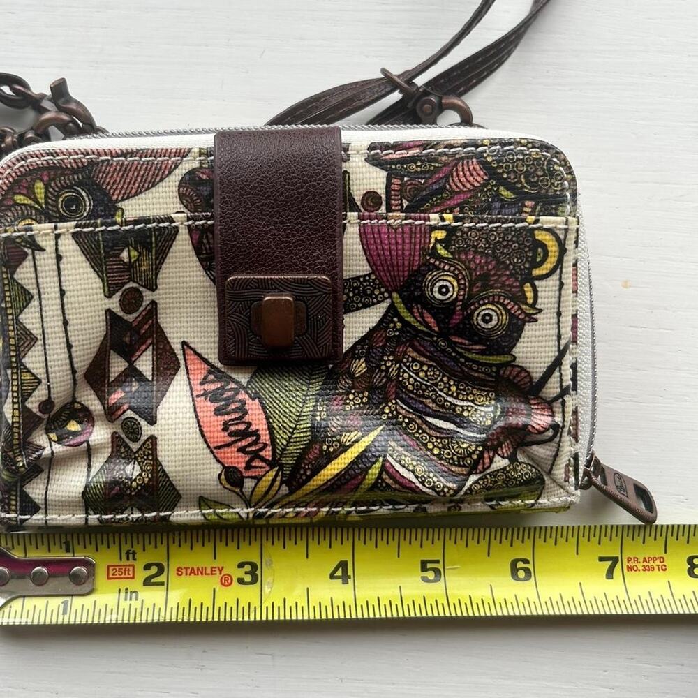 Sakroots mini owl cute multi colored Cross Body Bag - Picture 5 of 6